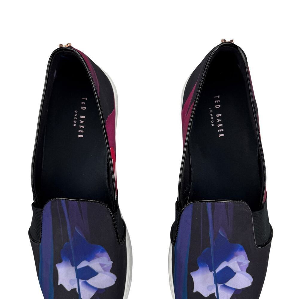 TED BAKER Women's Thfia Floral Pointy Toe Slip-on Sneaker Sz 6 - Picture 4 of 16